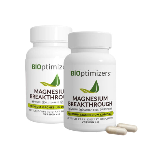 BIOptimizers Magnesium Breakthrough 4.0 –  30 & 60 Count (Pack of 2)