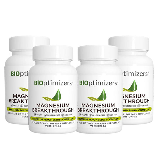 BIOptimizers Magnesium Breakthrough 4.0 – 60 Count (Pack of 4)